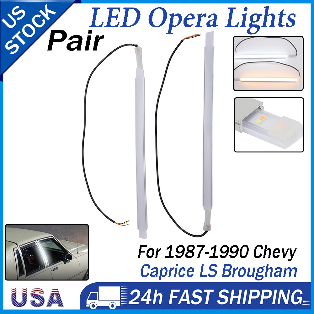 White Led Opera Light PAIR For Chevrolet Caprice LS Brougham 1987 1988 1989 1990