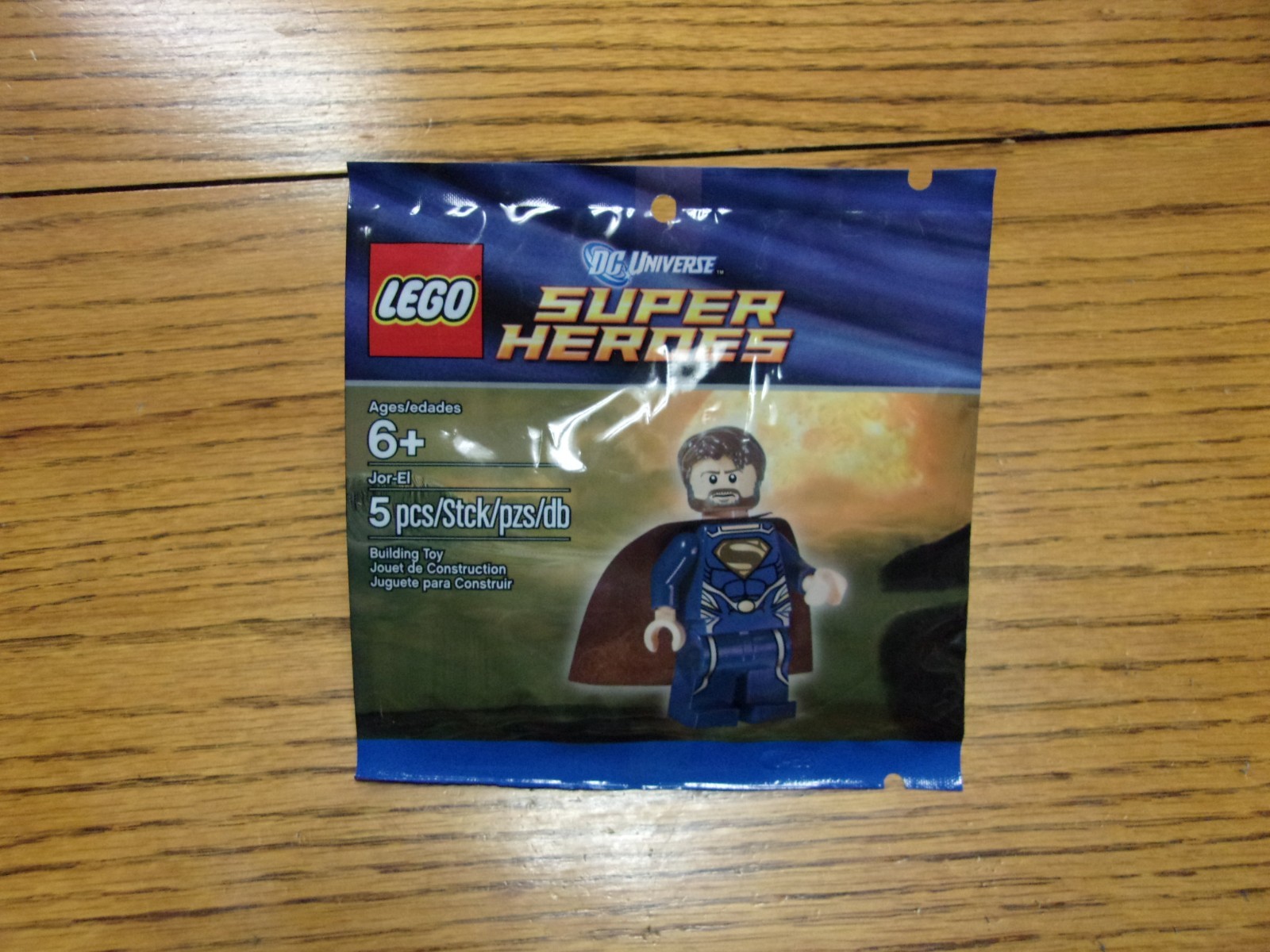 New 2013 RETIRED Lego DC Universe 5001623 Jor-El Minifigure Polybag Set