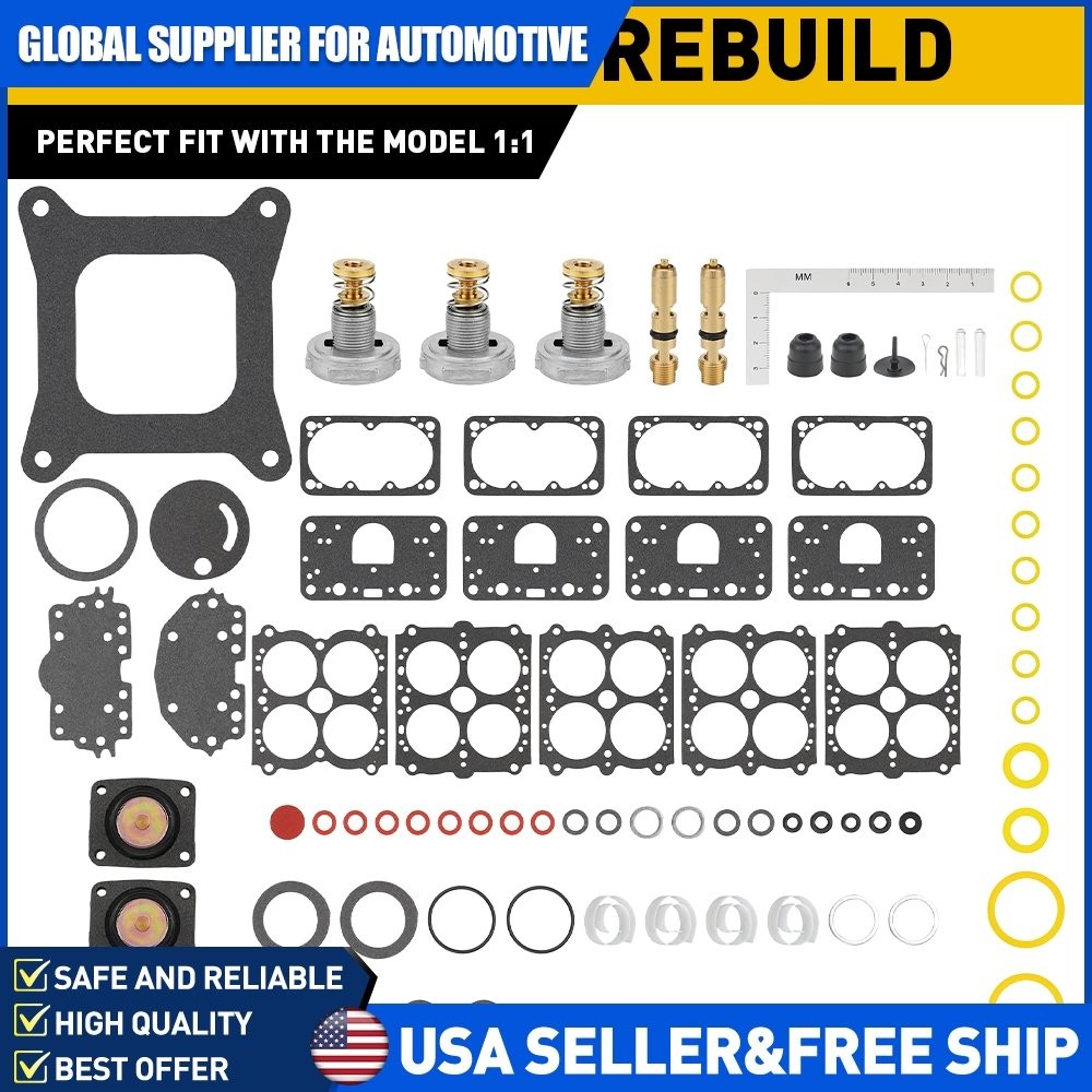 37-485 Carburetor Rebuild Kit For Double Pumper 4150 600 650 700 750 CFM