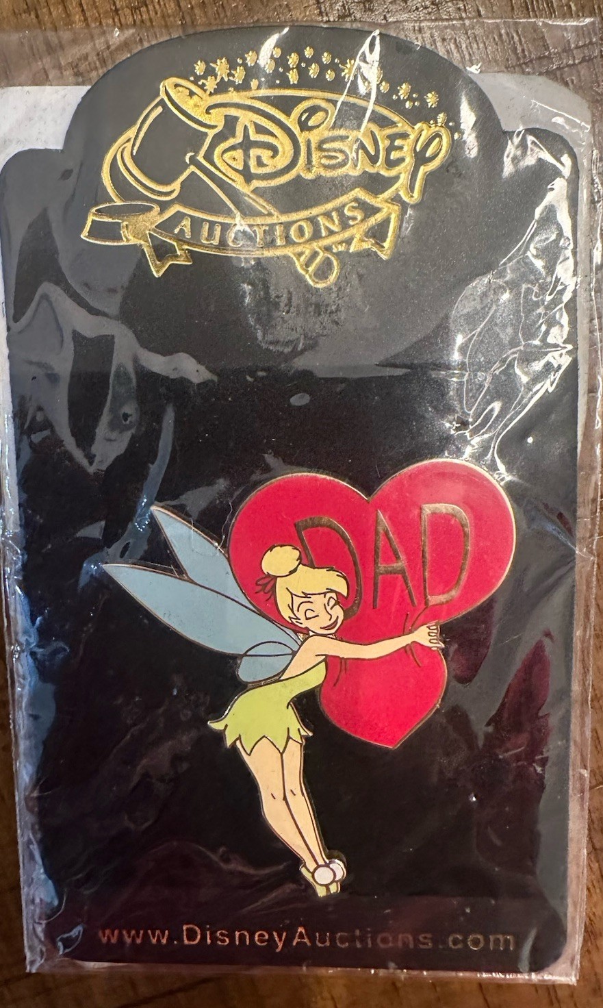 Disney Auctions Tinker Bell Dad Heart Tink Tinkerbell Peter Pan Fairy LE1000 Pin