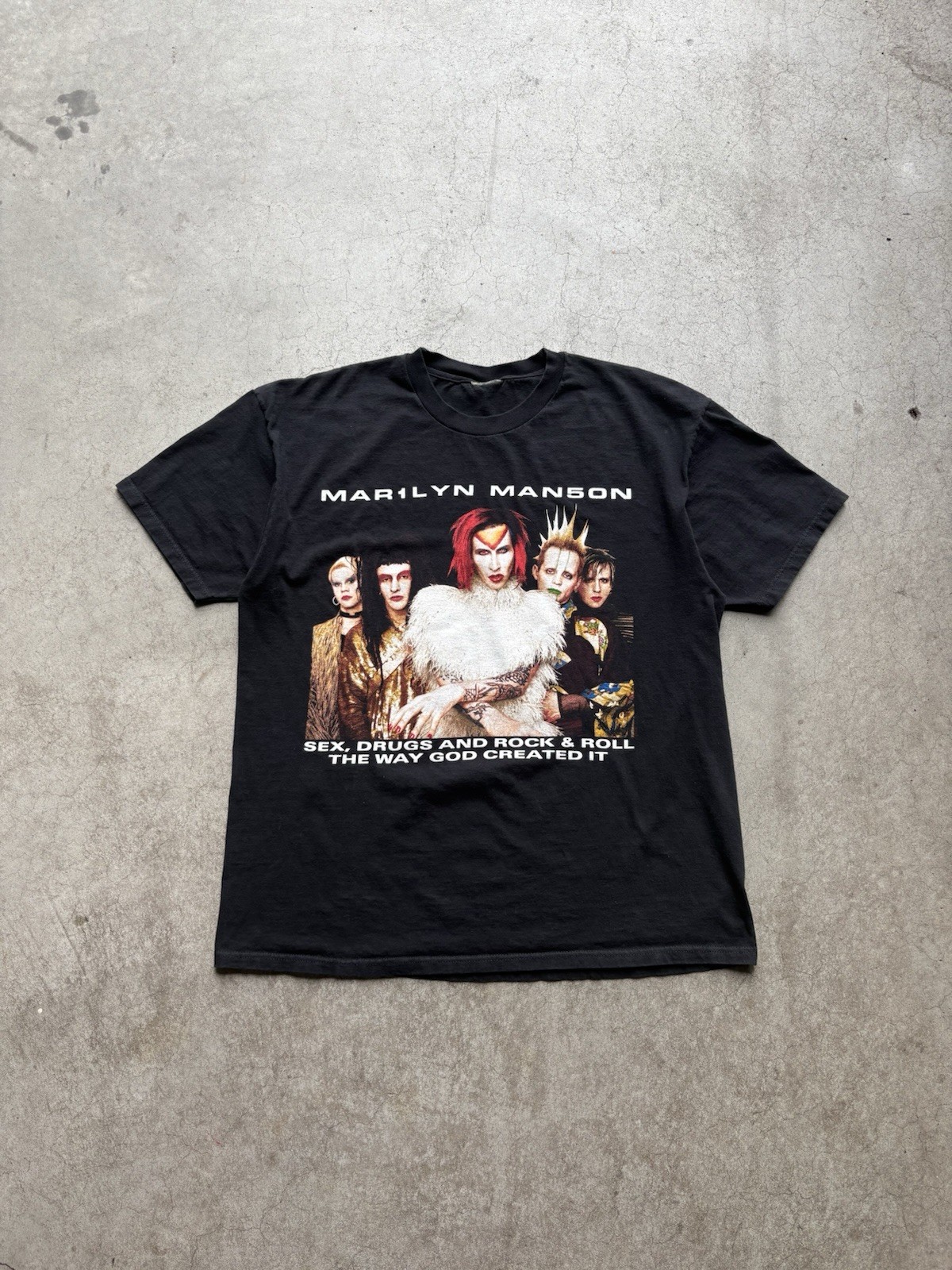RARE Vintage 1999 Winterland Marilyn Manson Rock Is Dead Tour Band Tee XL RARE Vintage 1999 Winterland Marilyn Manson Rock Is Dead Tour Band Tee XL