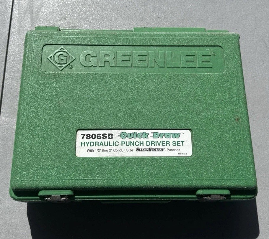 GREENLEE 7906/7806 SB Quick Draw  Hydraulic Knockout Set  (100% TESTED)