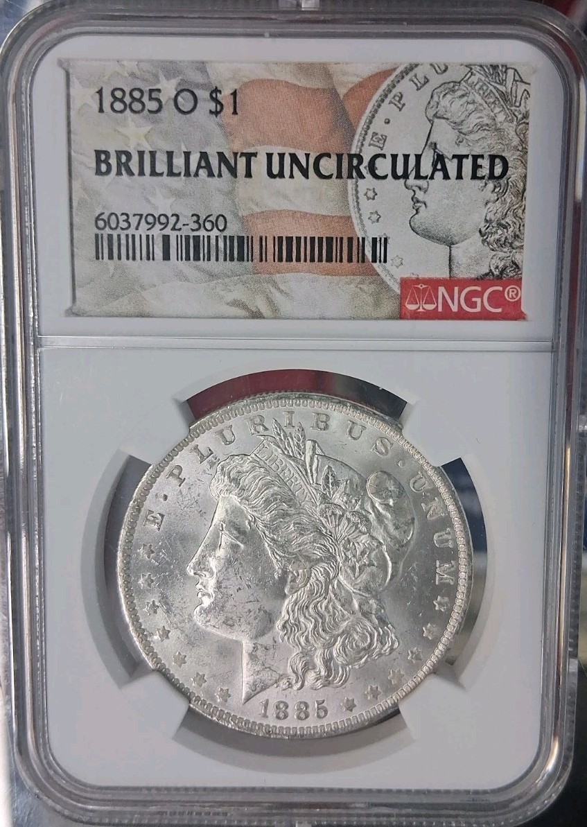 1885-O Morgan Silver Dollar - NGC Brilliant Uncirculated  (85M3)