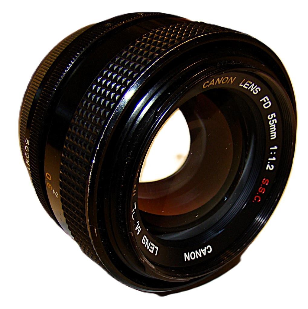 Vintage Canon FD 55mm 1.2  Prime Lens S.S.C.  Very Fine W/Front & Rear Caps