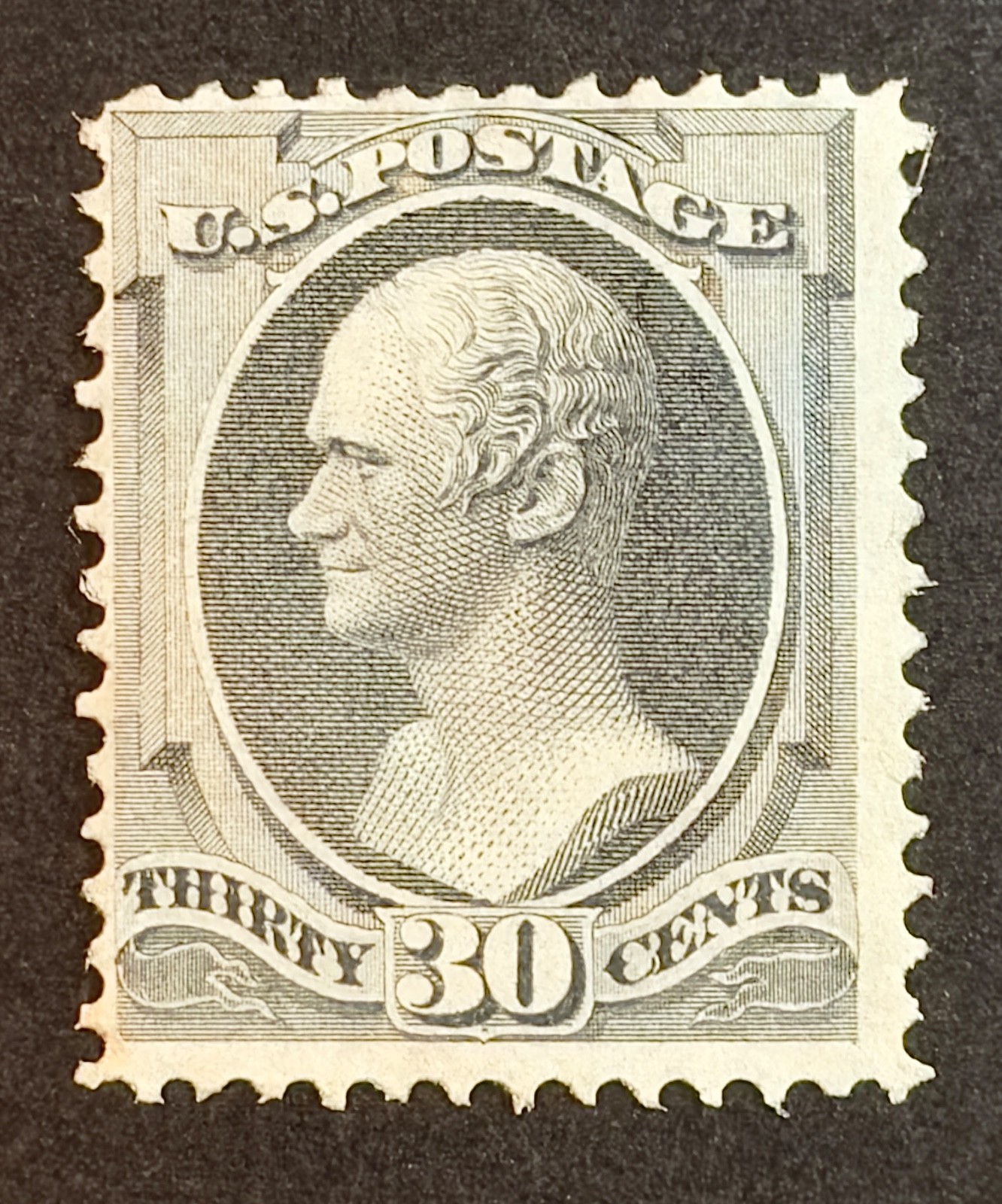 ZVA US Stamp # 154 Mint OG Very light Hinge CV $6,500 (144E1)