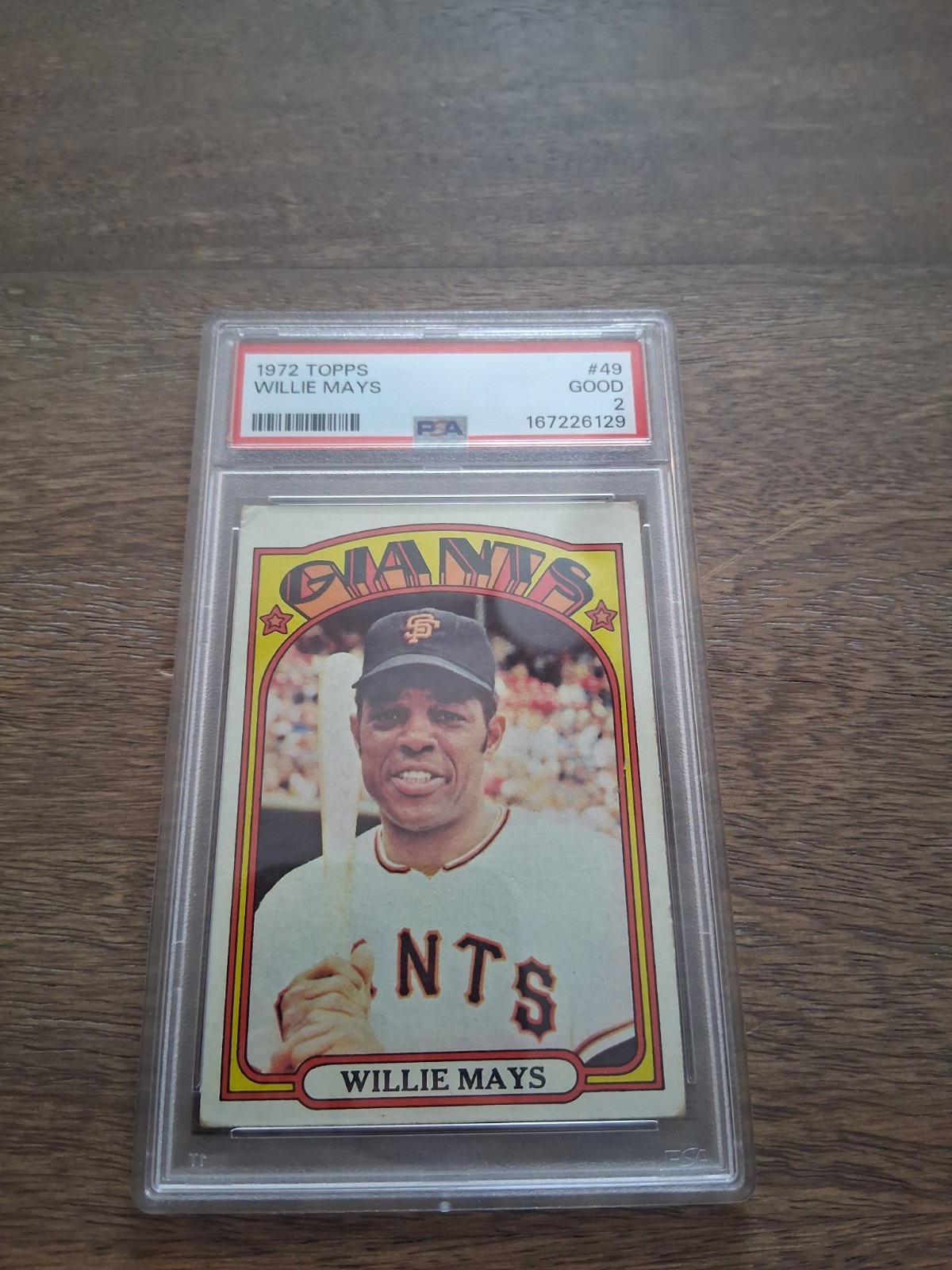 1972 Topps Willie Mays #49 PSA 2 GOOD HOF San Francisco Giants Vintage Baseball 1972 Topps Willie Mays #49 PSA 2 GOOD HOF San Francisco Giants Vintage Baseball