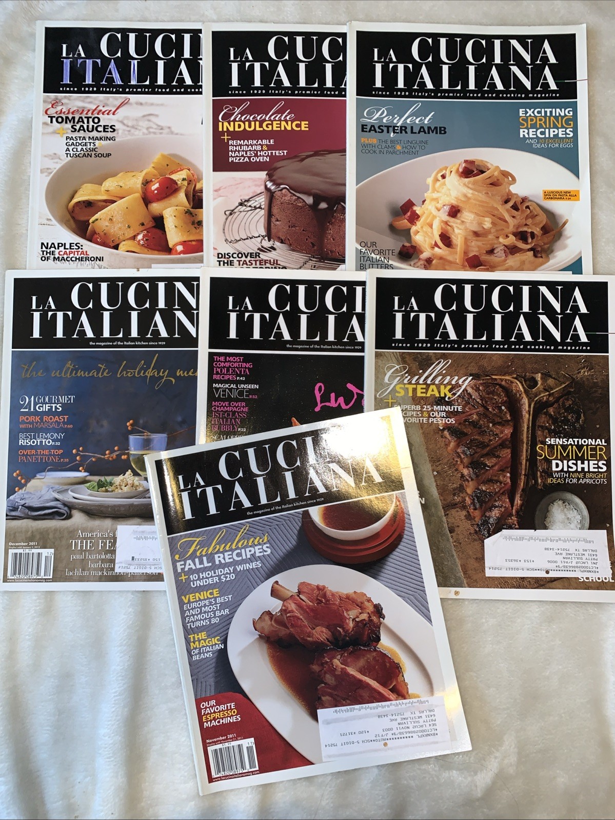 Complete 2011-12 La Cucina Italiana Magazines Vol. 25-31Italian Recipes Complete 2011-12 La Cucina Italiana Magazines Vol. 25-31Italian Recipes
