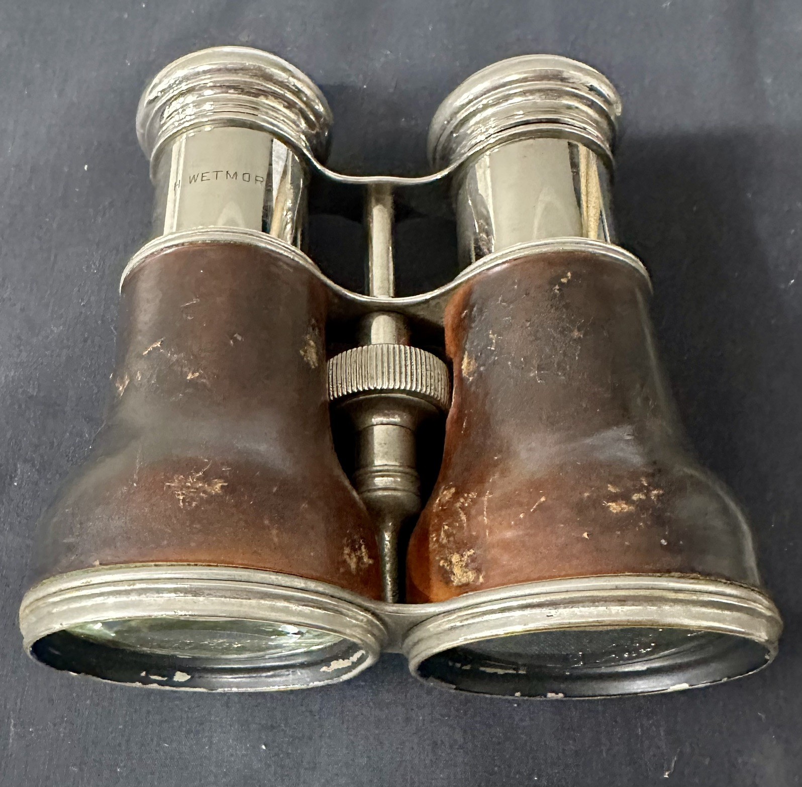 Antique 1900s Early French Binoculars Lemaire Paris Cycliste Field Glasses
