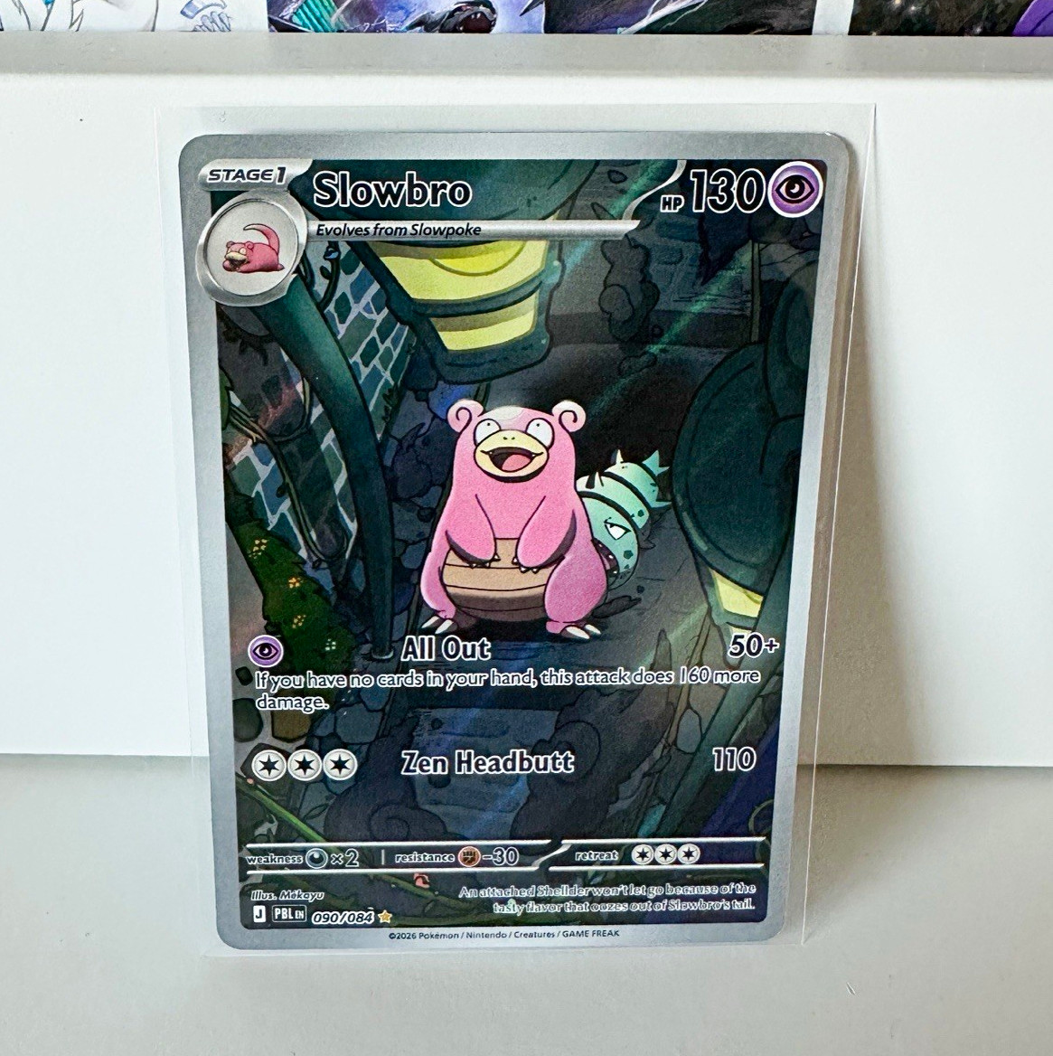 Pokémon TCG Slowbro 090/084 Pitch Black Illustration Rare Holo EN NM Pokémon TCG Slowbro 090/084 Pitch Black Illustration Rare Holo EN NM