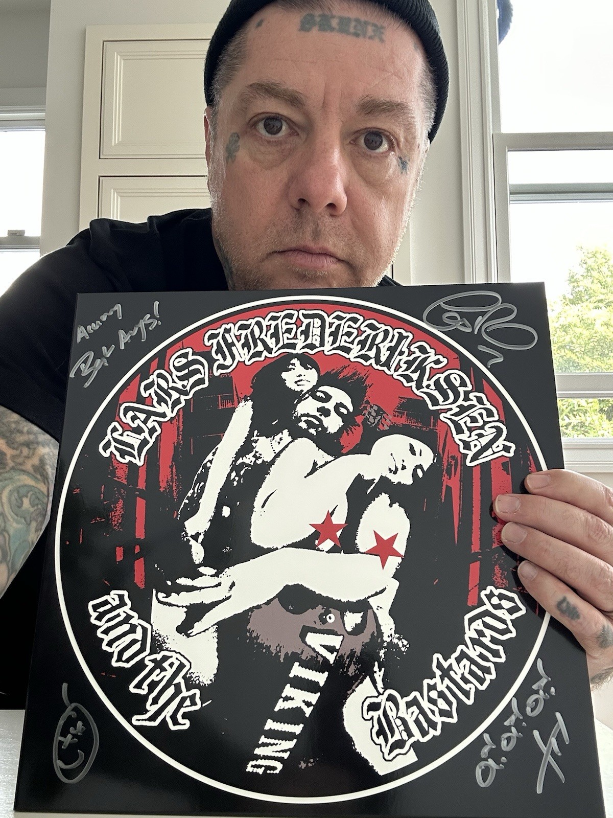 Lars Frederiksen & The bastards Viking Colored Vinyl Autographed Oi Punk Rancid Lars Frederiksen & The bastards Viking Colored Vinyl Autographed Oi Punk Rancid