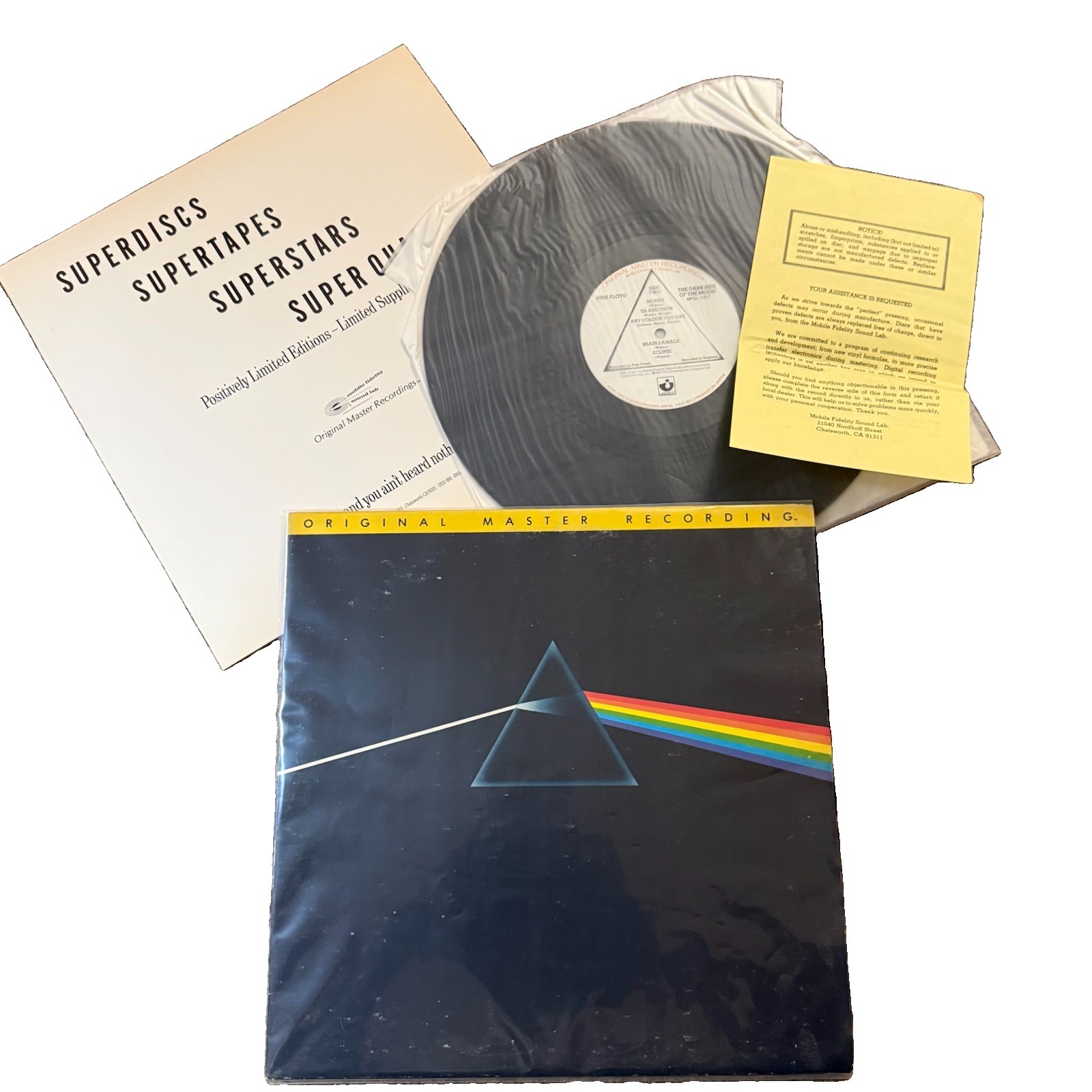 Pink Floyd Dark Side Of The Moon 1979 Original Master Mobile Fidelity 1st Issue