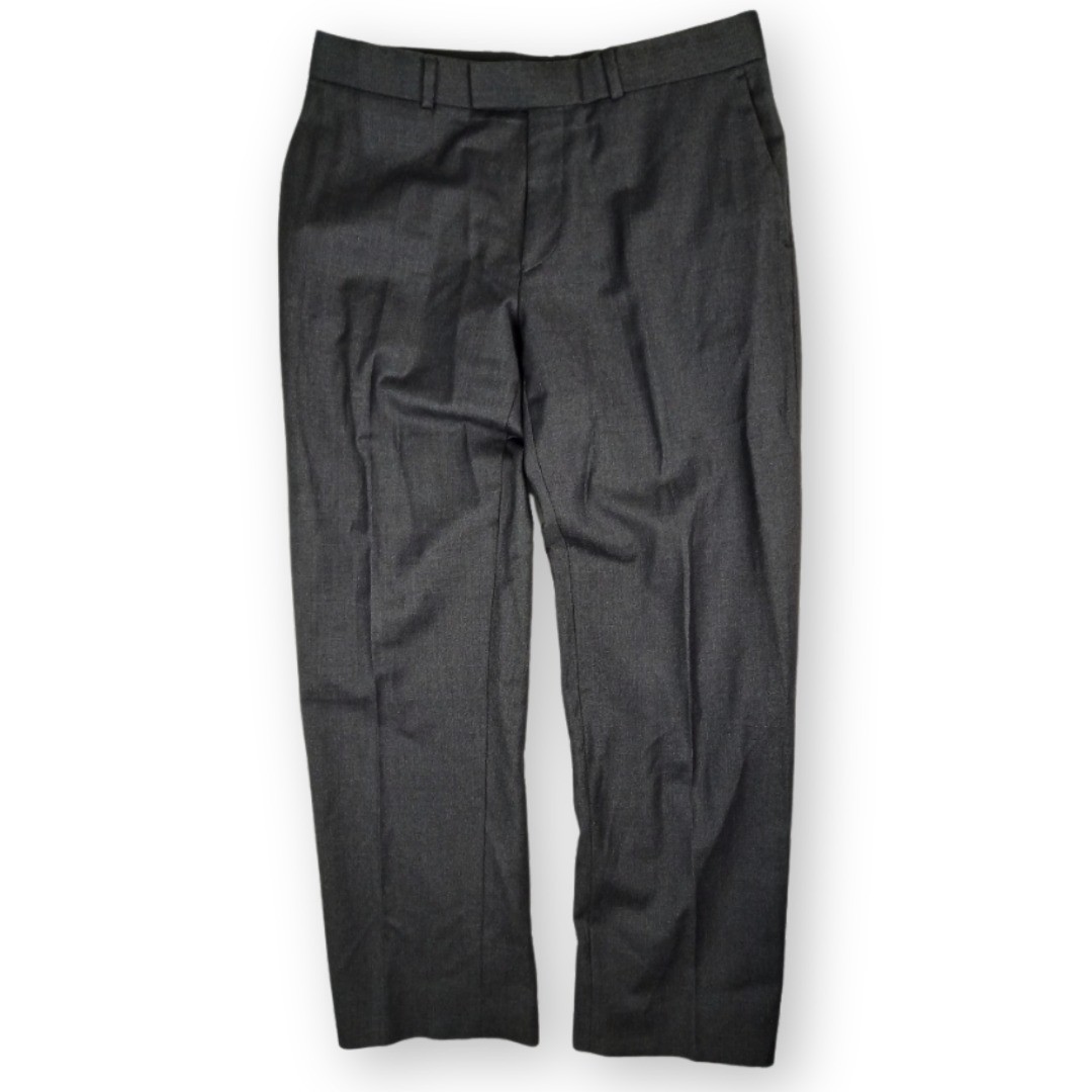 Balmain Homme Suit Trousers W34 Wool Cashmere Tailored Grey Formal