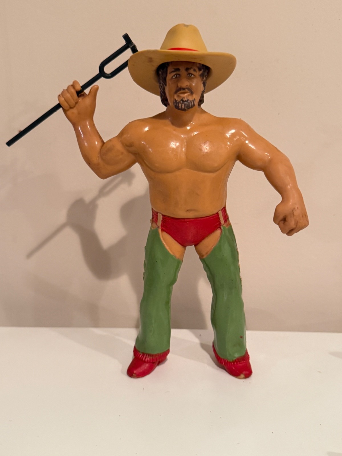 1986 LJN WWF Wrestling Superstars Terry Funk Figure Complete w/ Branding Iron 1986 LJN WWF Wrestling Superstars Terry Funk Figure Complete w/ Branding Iron