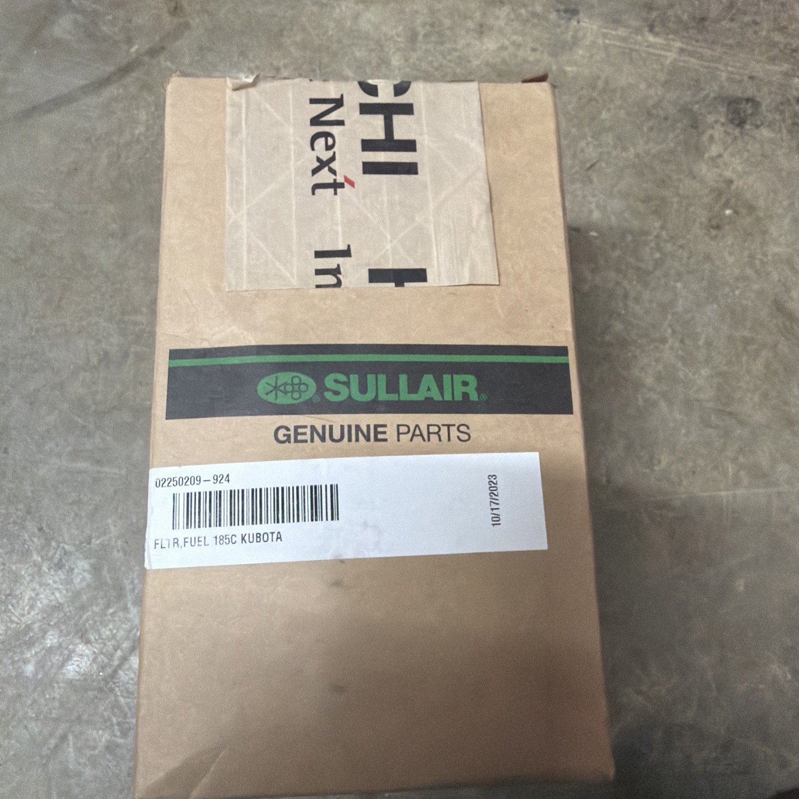 New Open box Sullair 02250209-924 185-DPQ Fuel Filter Assembly