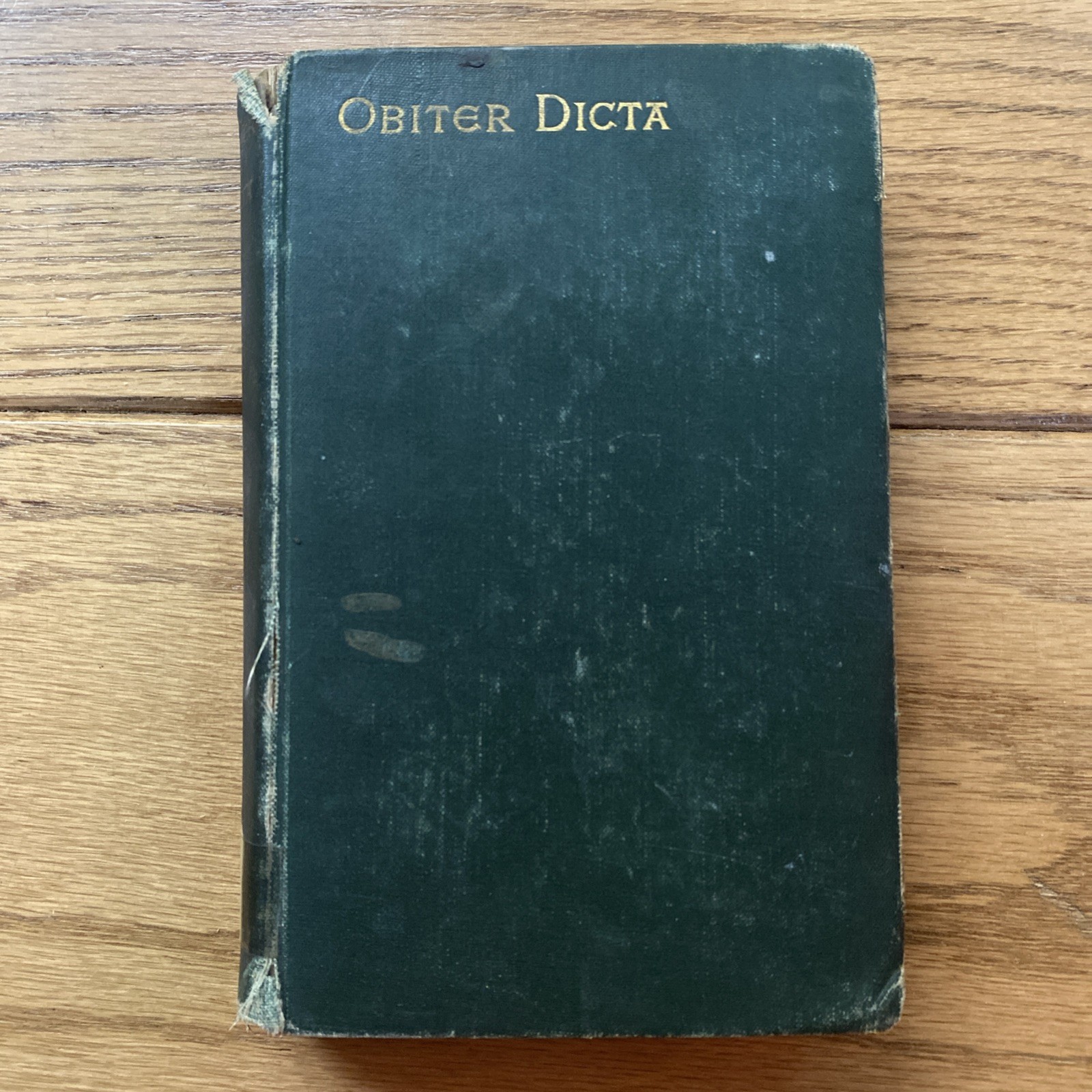 1885 Obiter Dicta by Augustine Birrell Vintage Hardcover- A107