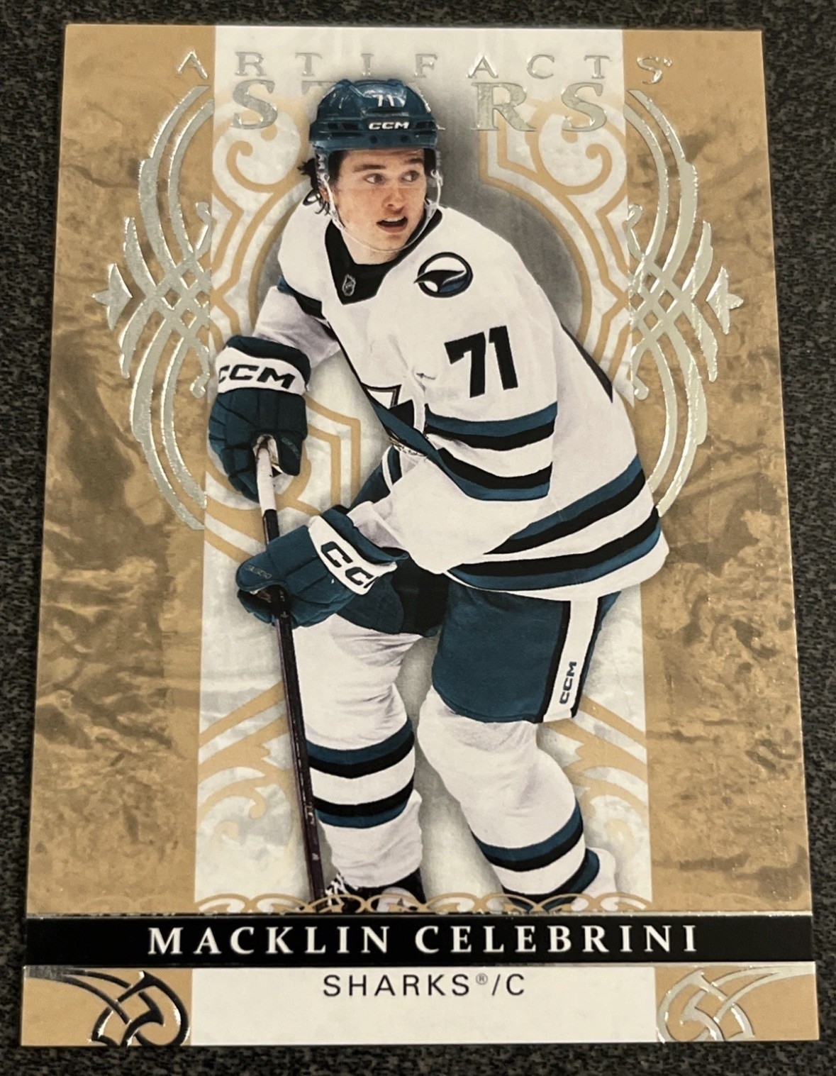 2026-27 UD Artifacts Macklin Celebrini Wood Parallel SSP #130 1:499 packs RARE 2026-27 UD Artifacts Macklin Celebrini Wood Parallel SSP #130 1:499 packs RARE