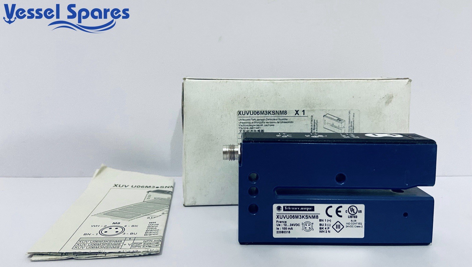 New Telemecanique XUVU06M3KSNM8 Ultrasonic Label Sensor