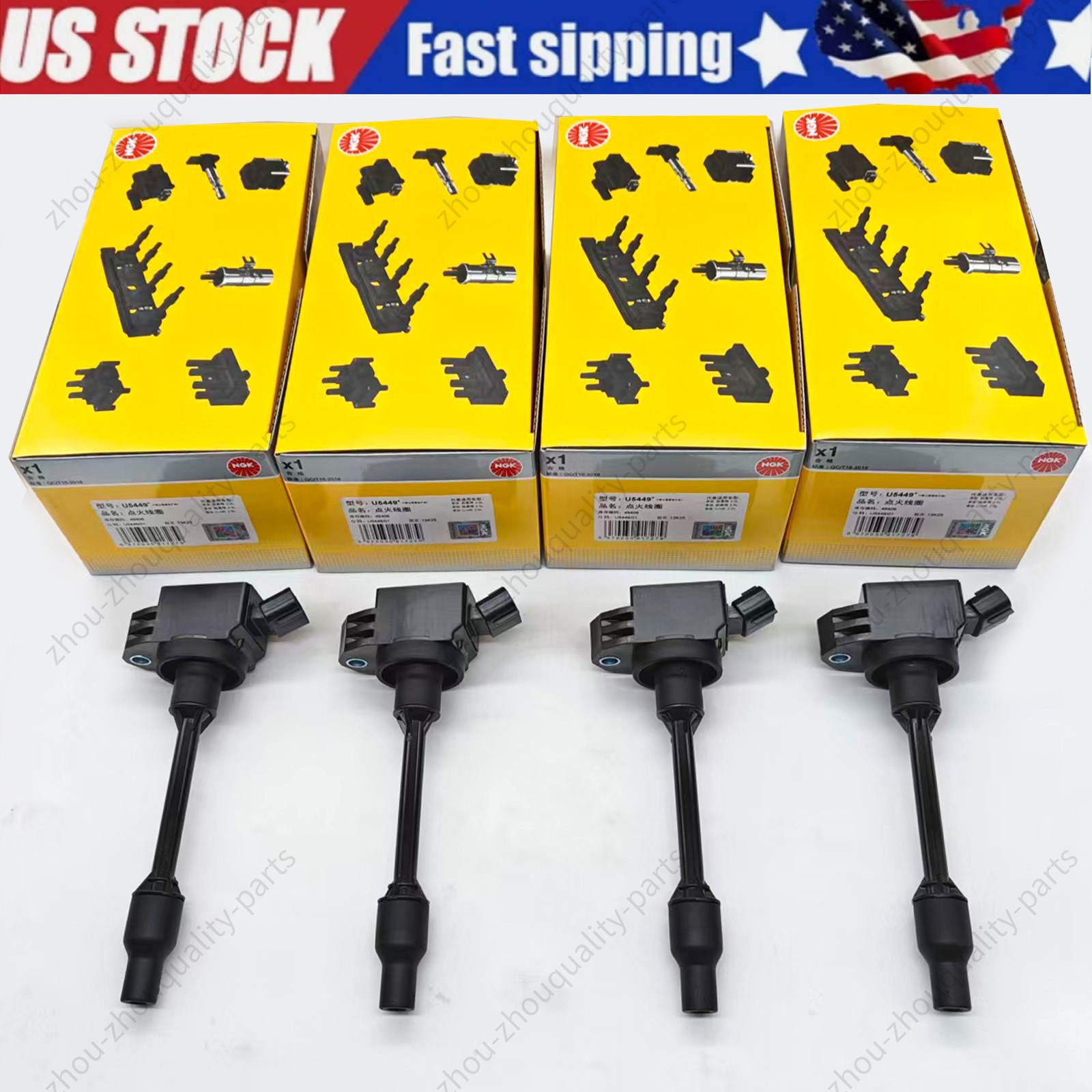 4x 90919A2009 OEM NGK Ignition Coils For TOYOTA RAV4 2019-2023 CAMRY 2018-23 2.5 4x 90919A2009 OEM NGK Ignition Coils For TOYOTA RAV4 2019-2023 CAMRY 2018-23 2.5