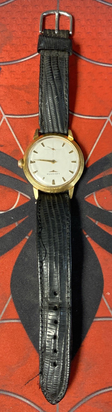Vintage Longines 27m Manual Wind 17j *Parts or Repair* 18k Plated