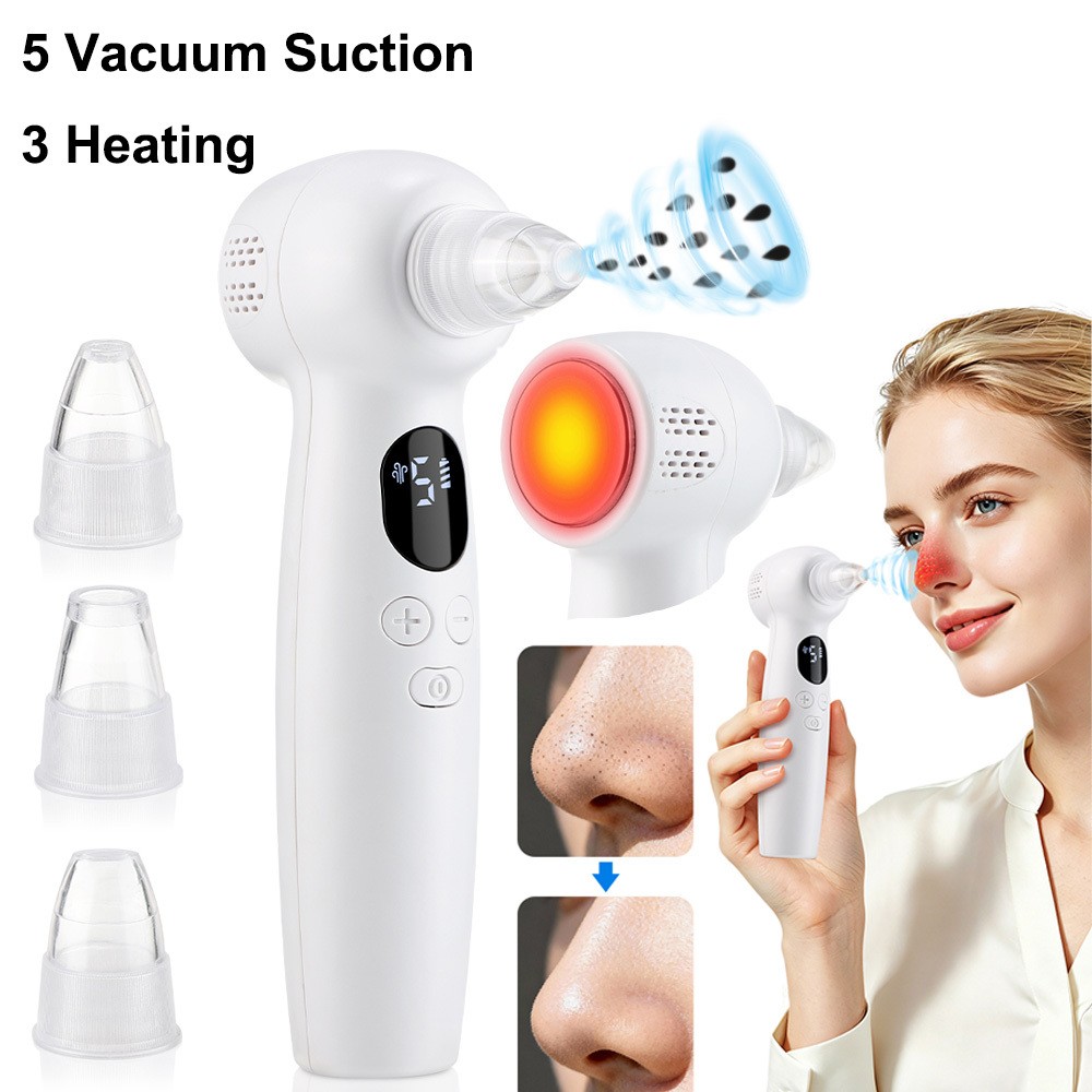 Rechargeable Electric Blackhead Remover 3/5 Adjustable Suction Pore Cleansing