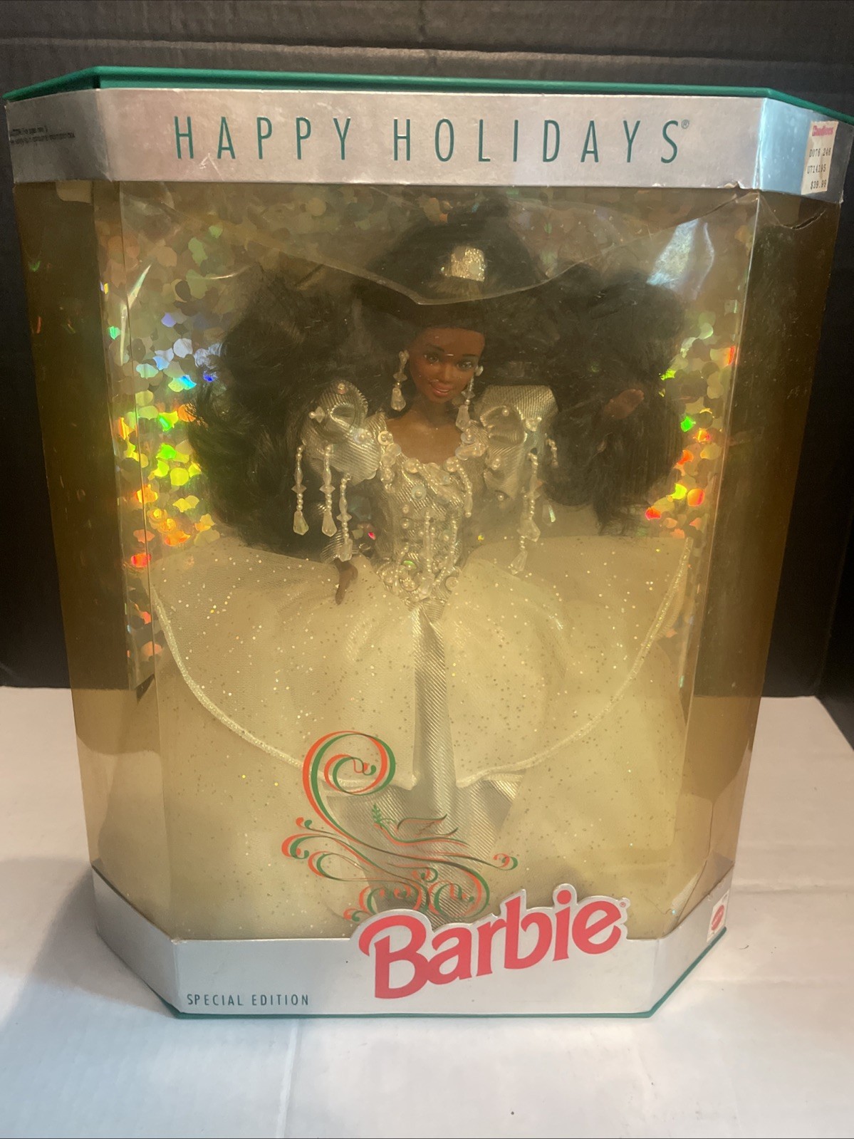 1992 Happy Holidays Barbie Doll - Special Edition African American # 2396 Read