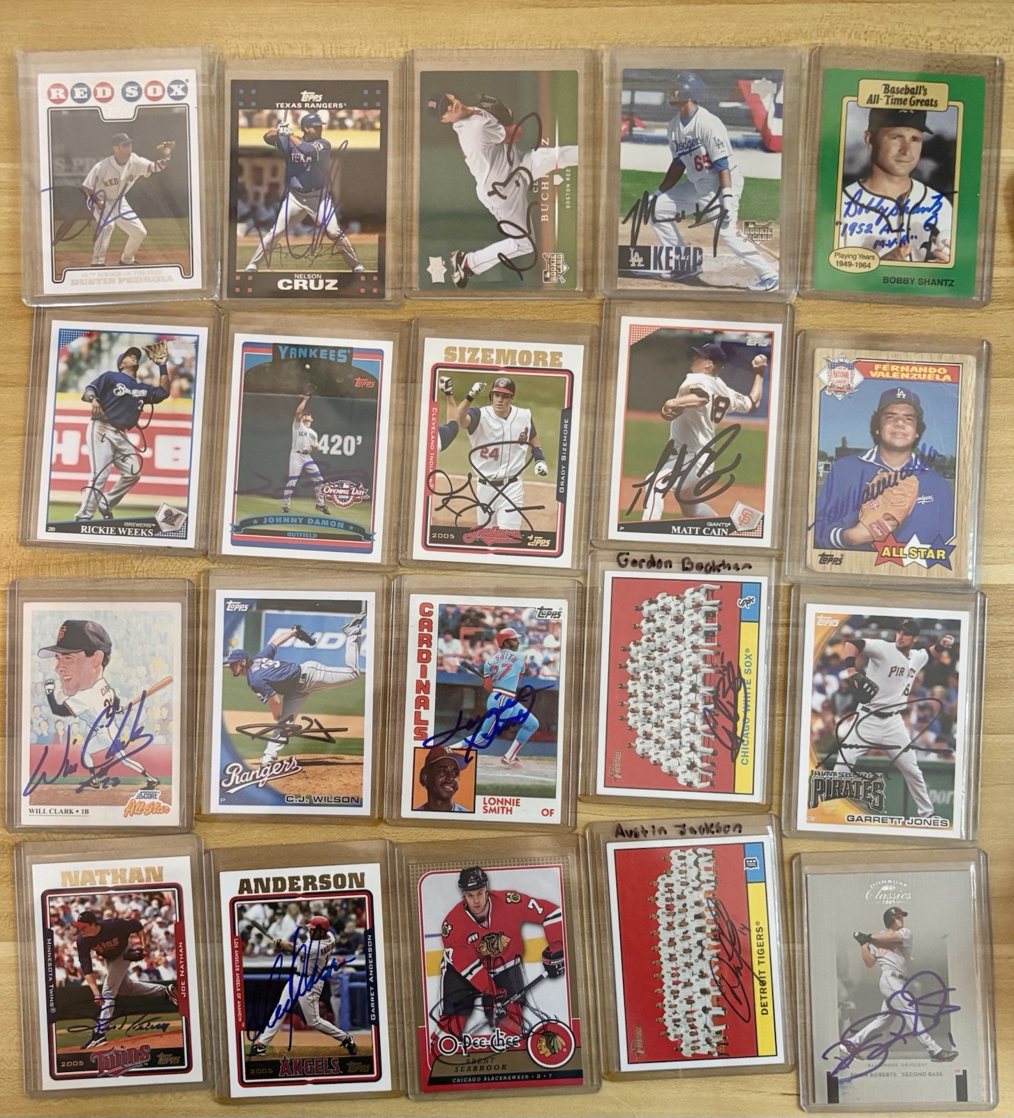 50+ Multi-Sport Auto Lot TTM/IP Pedroia Cruz Will Clark Valenzuela Kemp+ 50+ Multi-Sport Auto Lot TTM/IP Pedroia Cruz Will Clark Valenzuela Kemp+