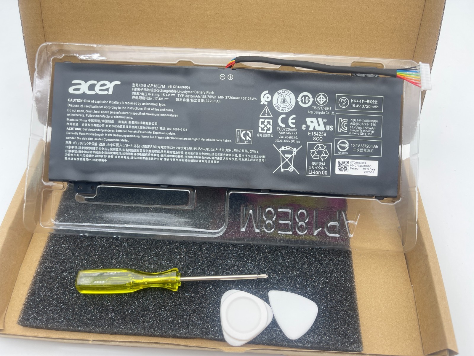 New Genuine AP18E7M Battery For Acer Predator Helios 300 PH315 AN515-52 AN515-54