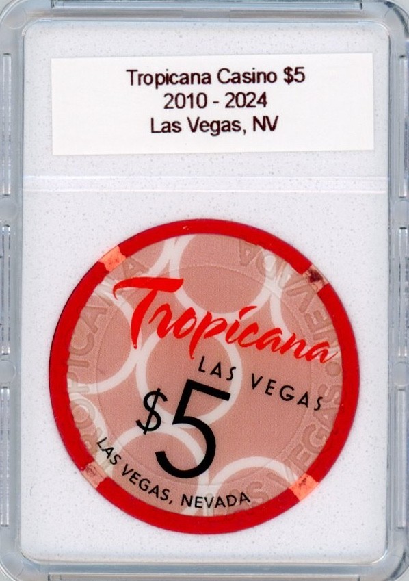 Tropicana Casino - Las Vegas, NV $5 Casino Chip ~ 2010 - 2024 ~