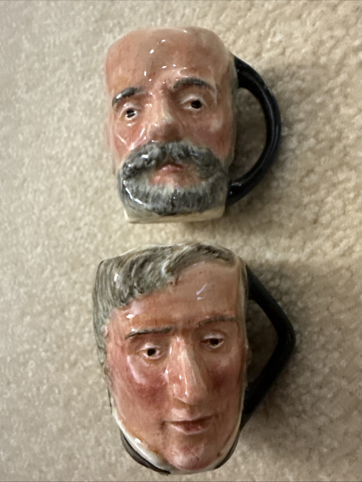 Miniature Lancaster & Sandland Toby mugs for composers Tschaikovsky and Chopin Miniature Lancaster & Sandland Toby mugs for composers Tschaikovsky and Chopin