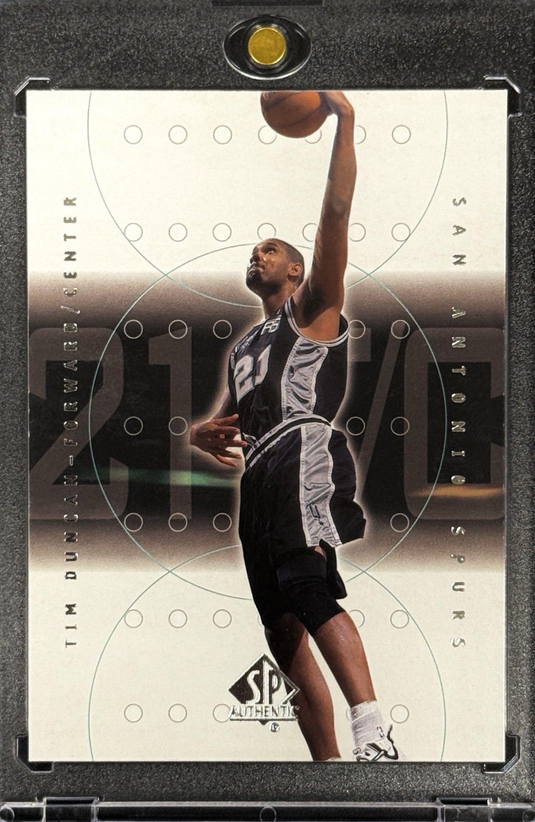 TIM DUNCAN RARE 2001 SP AUTHENTIC BLACK WHITE UPPER DECK INVESTMENT CARD SPURS