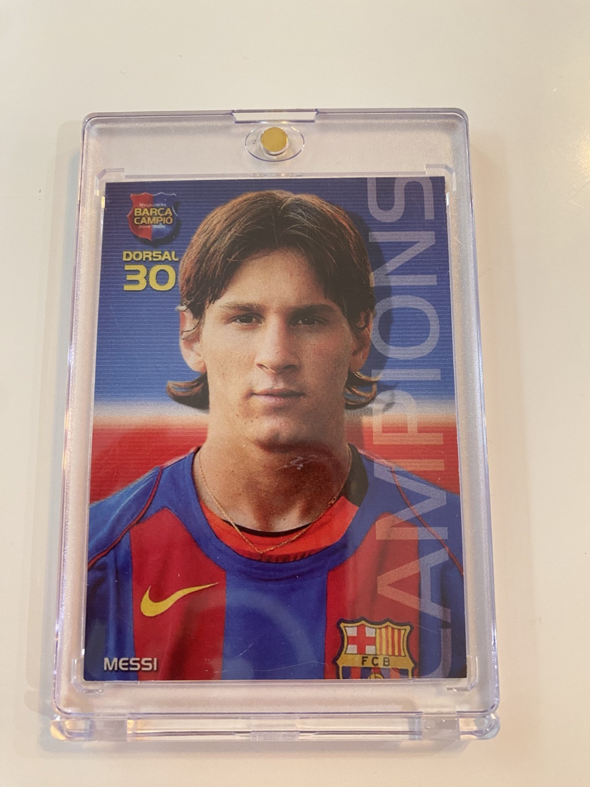 2004-05 Panini Megacracks Barca Campeon - Lionel Messi #35 Catalan lot
