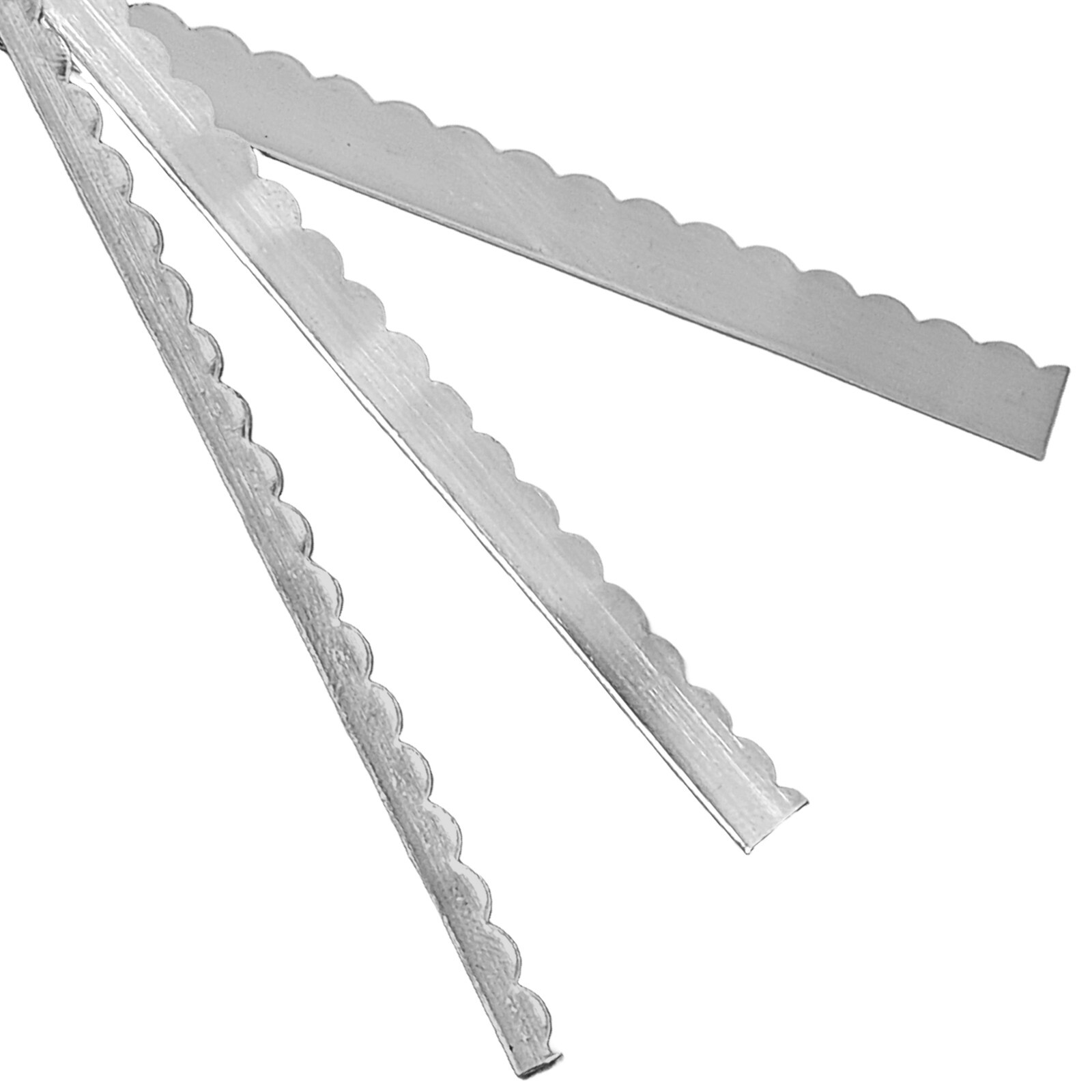Scalloped Bezel Wire 999 Fine Silver Flat Strip (9 size variations) made in USA