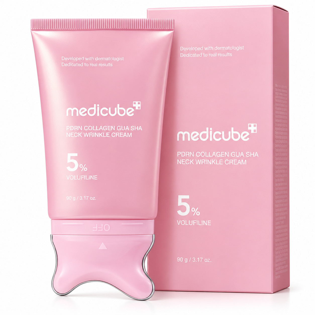 Medicube PDRN Collagen Gua Sha Neck Cream 5% Volufiline Firming 90g 3.17oz