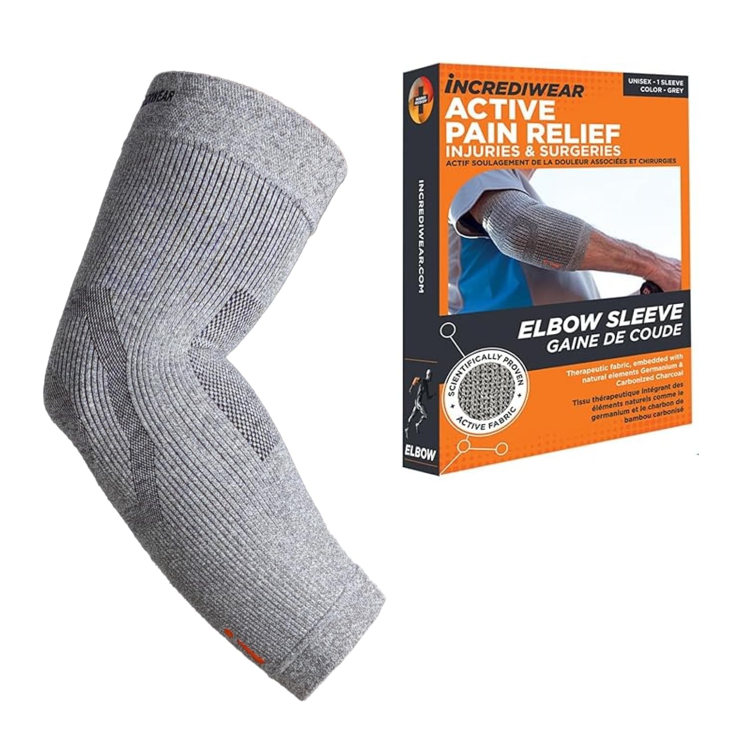 Elbow Brace Infrared Joint Pain Relief Compression Sleeve Incrediwear Sleeves Elbow Brace Infrared Joint Pain Relief Compression Sleeve Incrediwear Sleeves