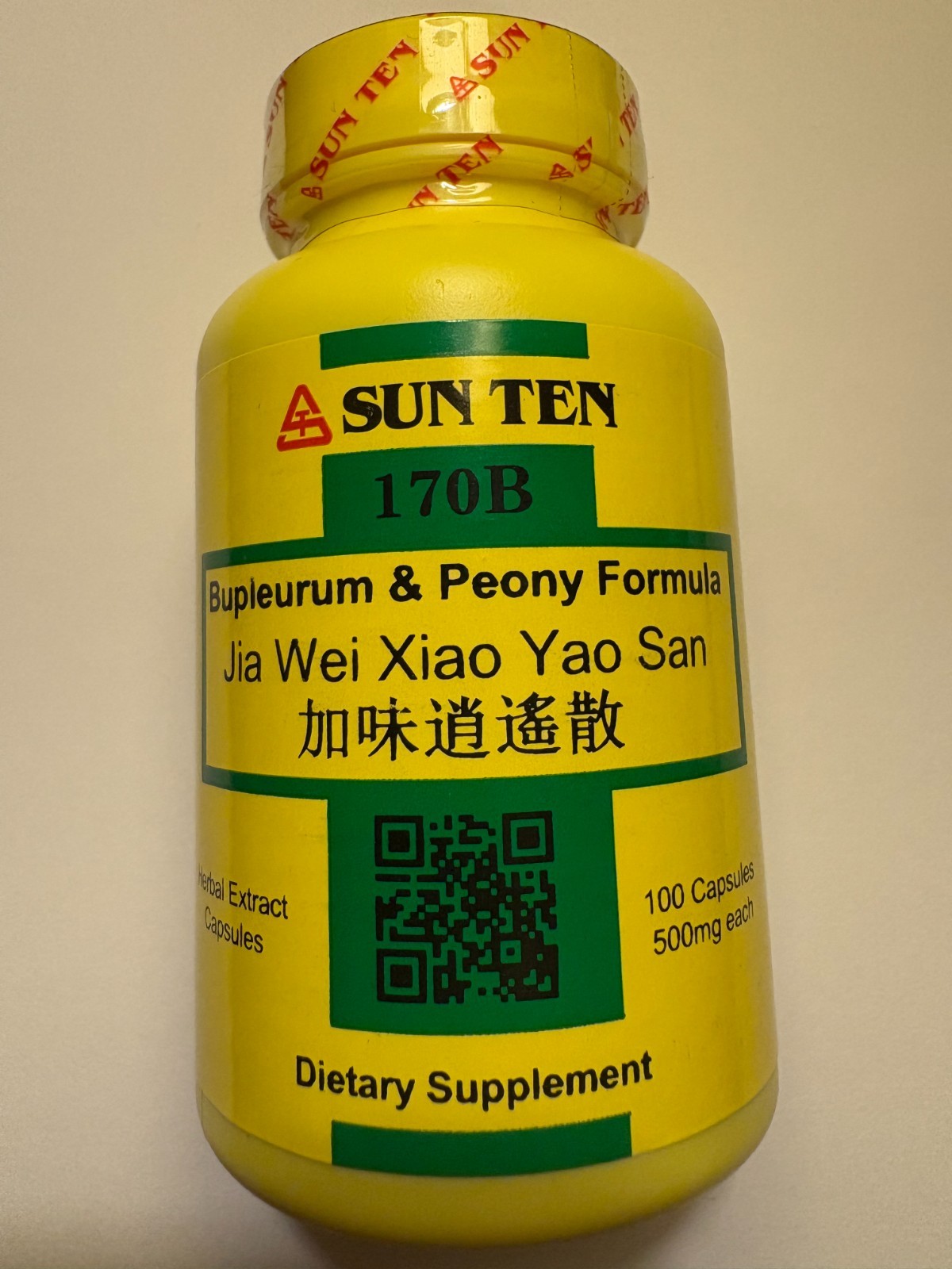 Sun Ten 170B - Bupleurum & Peony Formula (Jia Wei Xiao Yao San) 100 Capsules