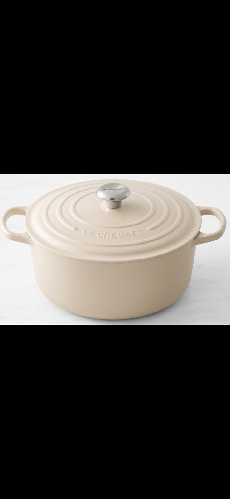 ~Le Creuset *NEW* 7.25Qt Signature Round Dutch Oven*Cast Iron*Brioche Color…. ~Le Creuset *NEW* 7.25Qt Signature Round Dutch Oven*Cast Iron*Brioche Color….