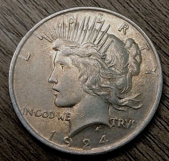 1924-P AU Peace Dollar - Low Shipping