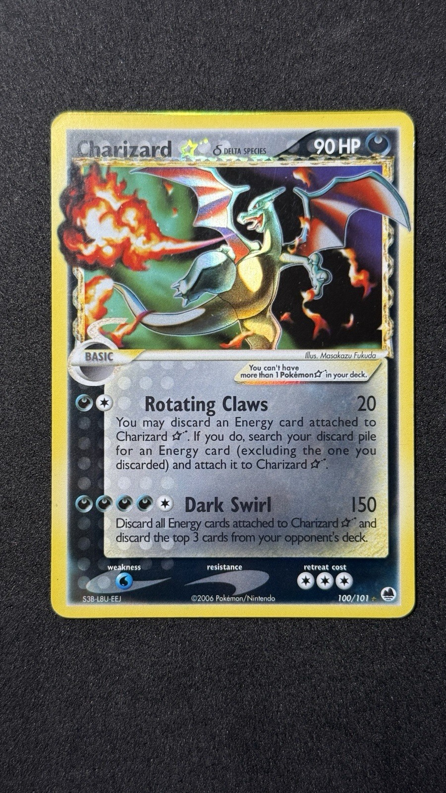 Charizard Gold Star (Delta Species) 100/101 Dragon Frontiers Holo - GRAIL
