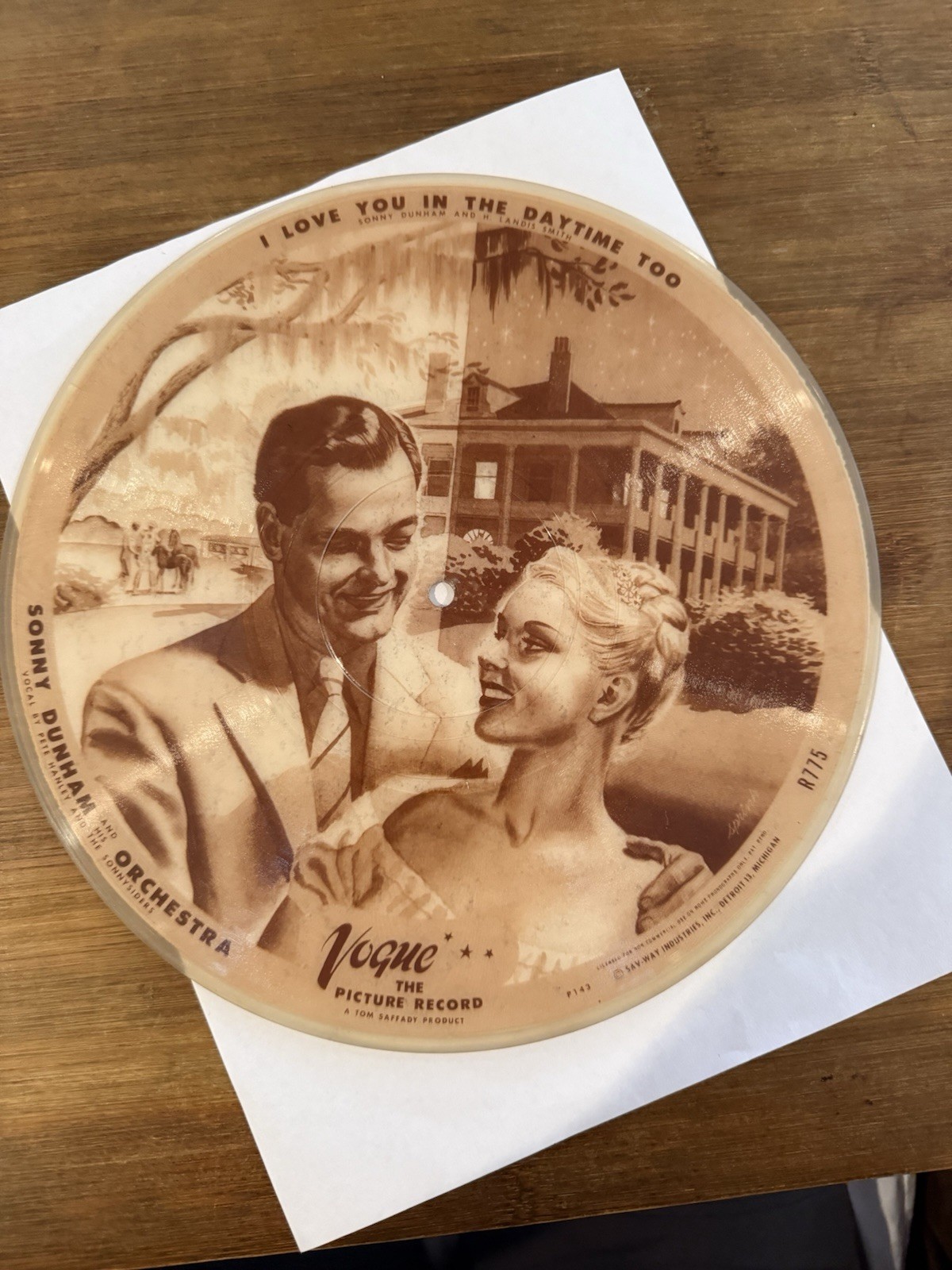 1947 Vogue Picture Record I Love You In The Daytime Too / Clementine 78 Speed
