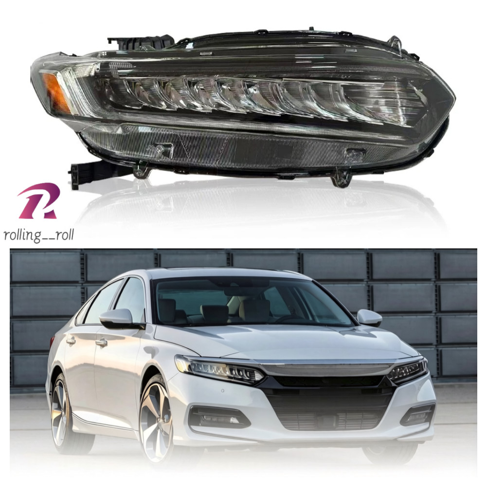 For 2018-2022 Honda Accord Full LED Headlight Assembly Right Side RH 33100TVAA11