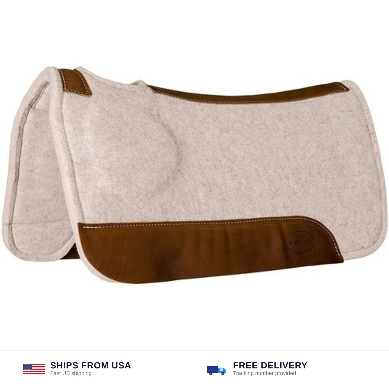 Mustang Contoured Correction Fit Pad w/Tan Wool