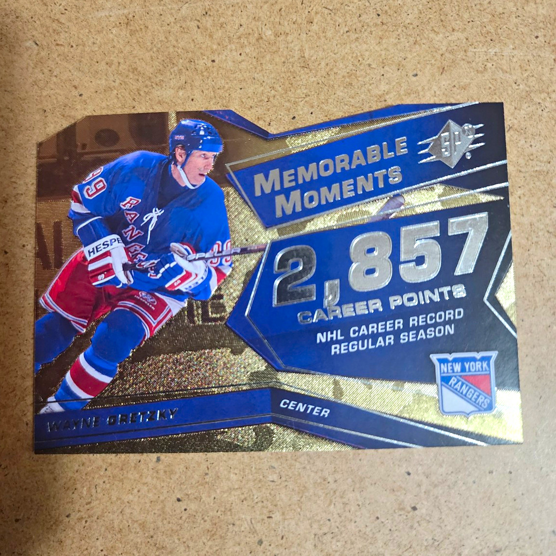 Wayne Gretzky Upper Deck 2008-09 SPx Memorable Moments Rangers #MM-WA