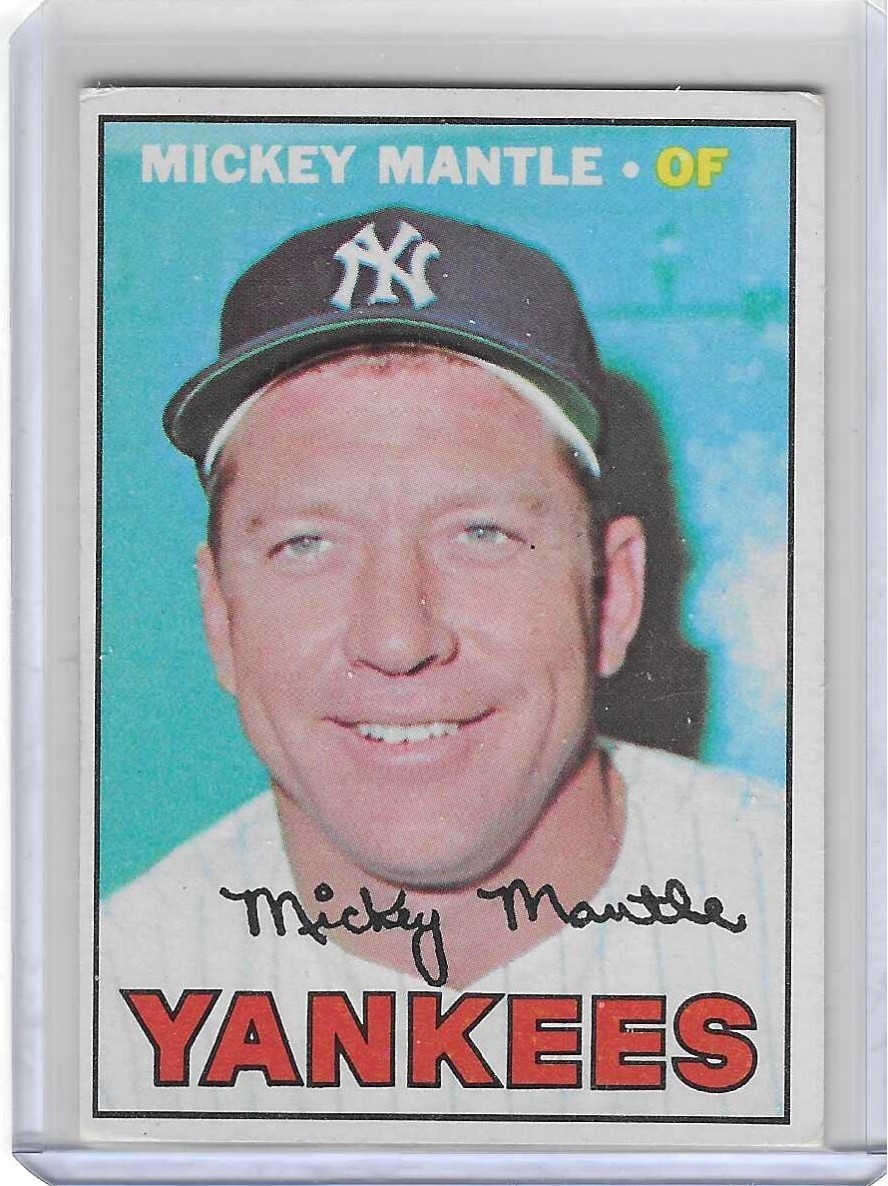 1967 Topps Mickey Mantle - #150 Yankees HOF (VG-EX) 1967 Topps Mickey Mantle - #150 Yankees HOF (VG-EX)