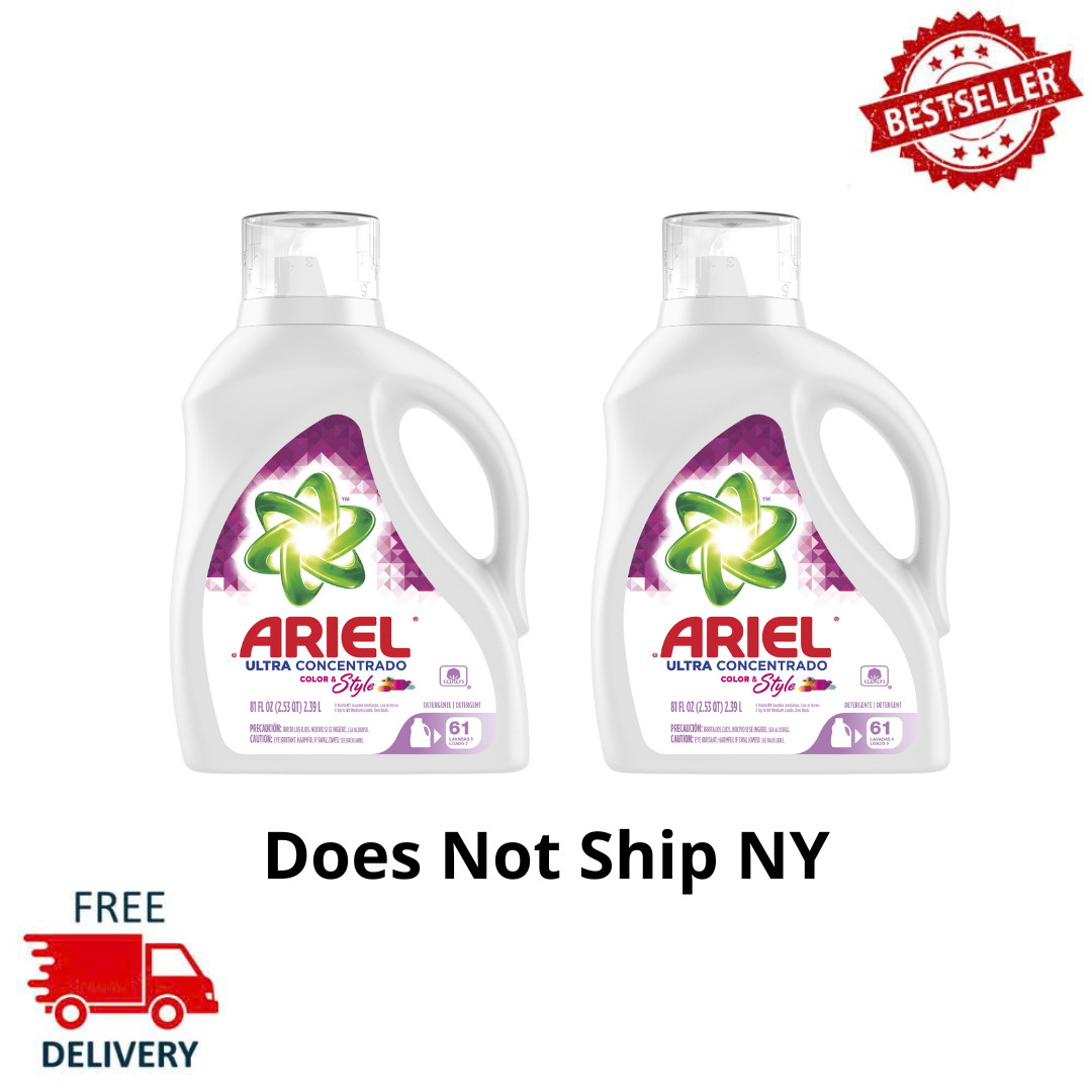 (2 Pack) Ariel Liquid Laundry Detergent, Ultra Concentrated, 81 fl oz, 61 Loads