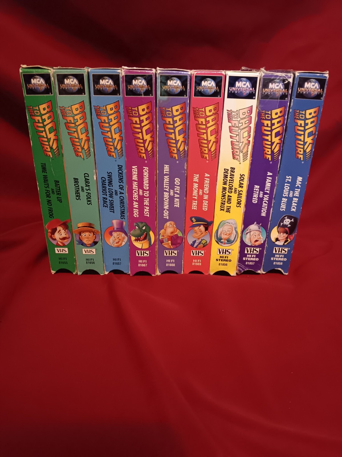 RARE HTF OOP Back to the Future VHS Animated Series Cartoon Full Collection