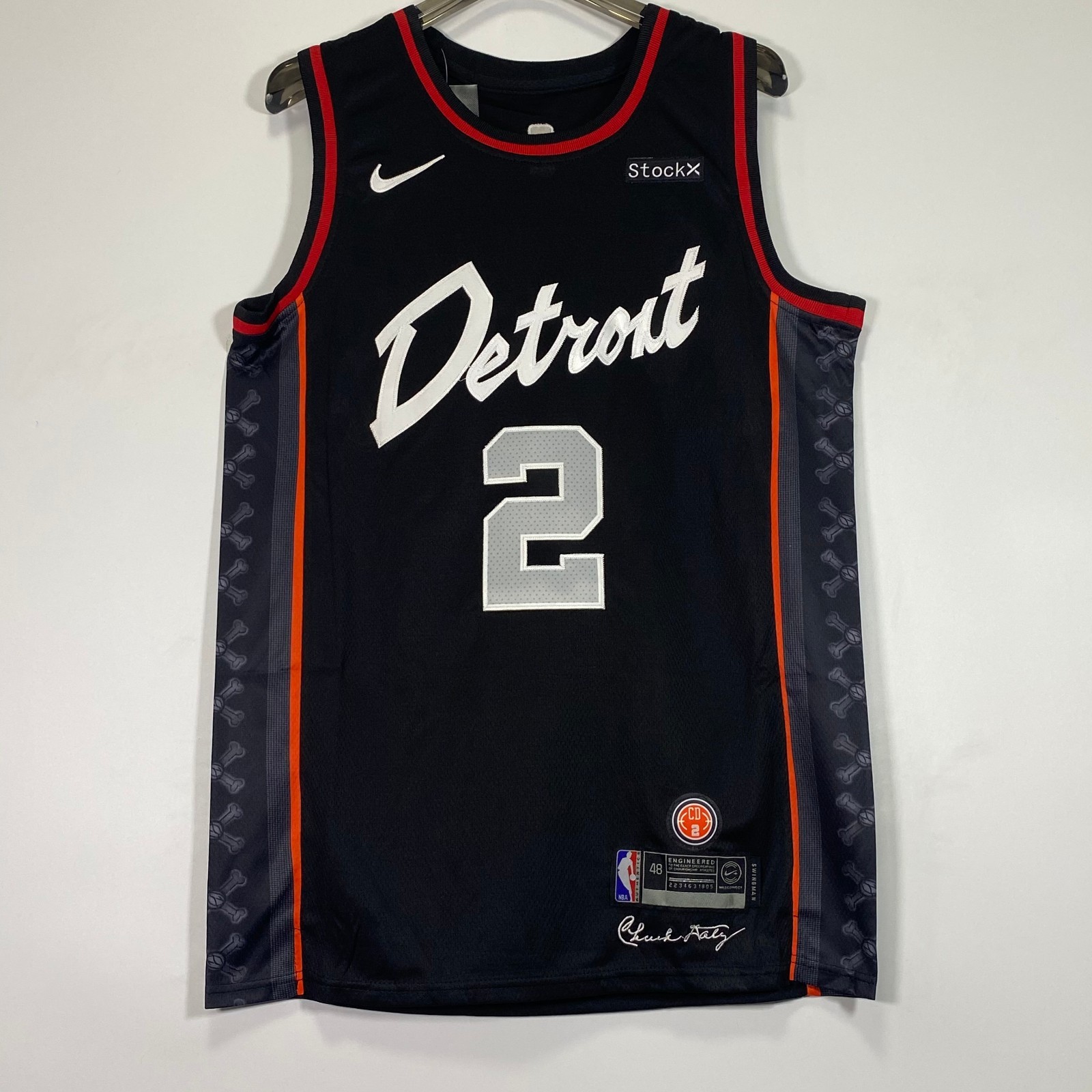 Cade Cunningham #2 Embroidered Jersey, Black, S/M/L/XL/XXL Cade Cunningham #2 Embroidered Jersey, Black, S/M/L/XL/XXL