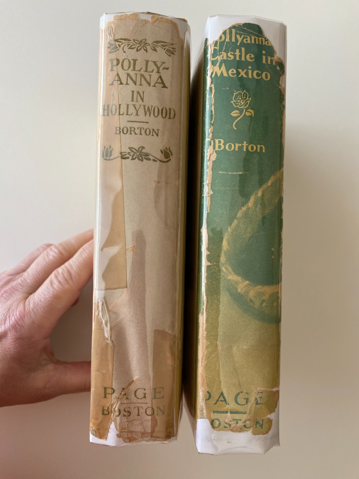 POLLYANNA 1ST ED HCDJ LOT 2~Elizabeth Borton~7 & 8 GLAD BK~Hollywood~CastlMexico POLLYANNA 1ST ED HCDJ LOT 2~Elizabeth Borton~7 & 8 GLAD BK~Hollywood~CastlMexico