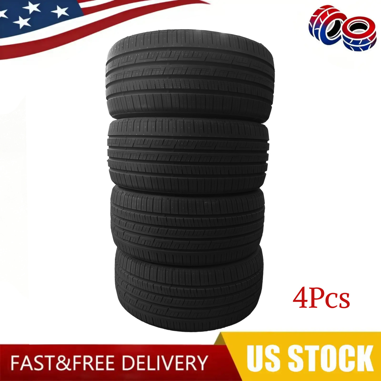 4 Royal Black Racing Trac 305/35R24 ZR 112W XL A/S AS All Season Tires 420AA