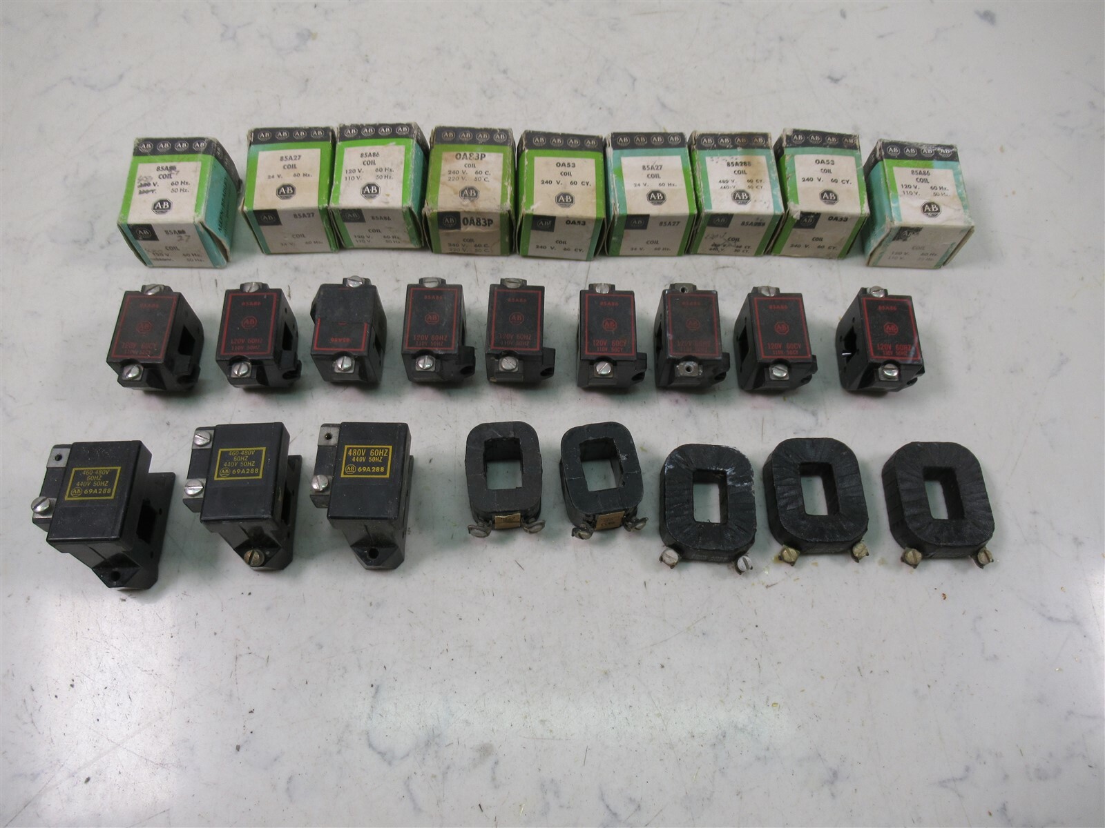 Lot of 26 AB Allen-Bradley Coils Various Models Lot of 26 AB Allen-Bradley Coils Various Models