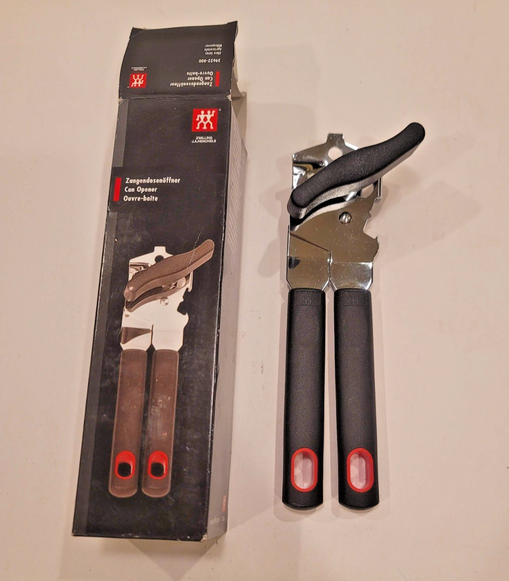 J A Henckels Zwilling Vintage Stainless Steel Can Opener Germany New in Box J A Henckels Zwilling Vintage Stainless Steel Can Opener Germany New in Box